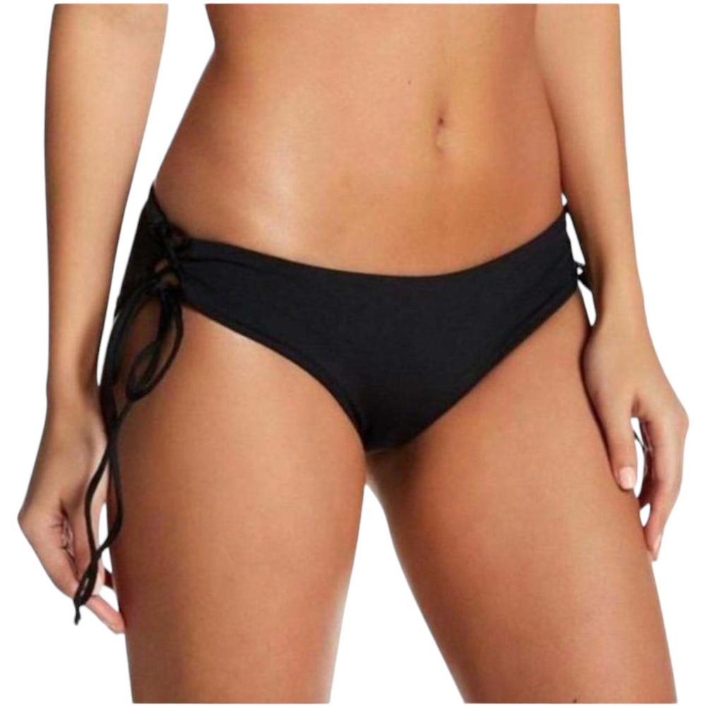 TAVIK BEBE Full Bikini Bottom Black Swim Small USA Revolve Designer NWT